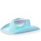Zodaca Holographic Cowboy Hat - Adult, Light Blue EVA Foam - Cowboy Hats for Women, Iridescent Glitter Sparkle - Space Festival Party Accessory
